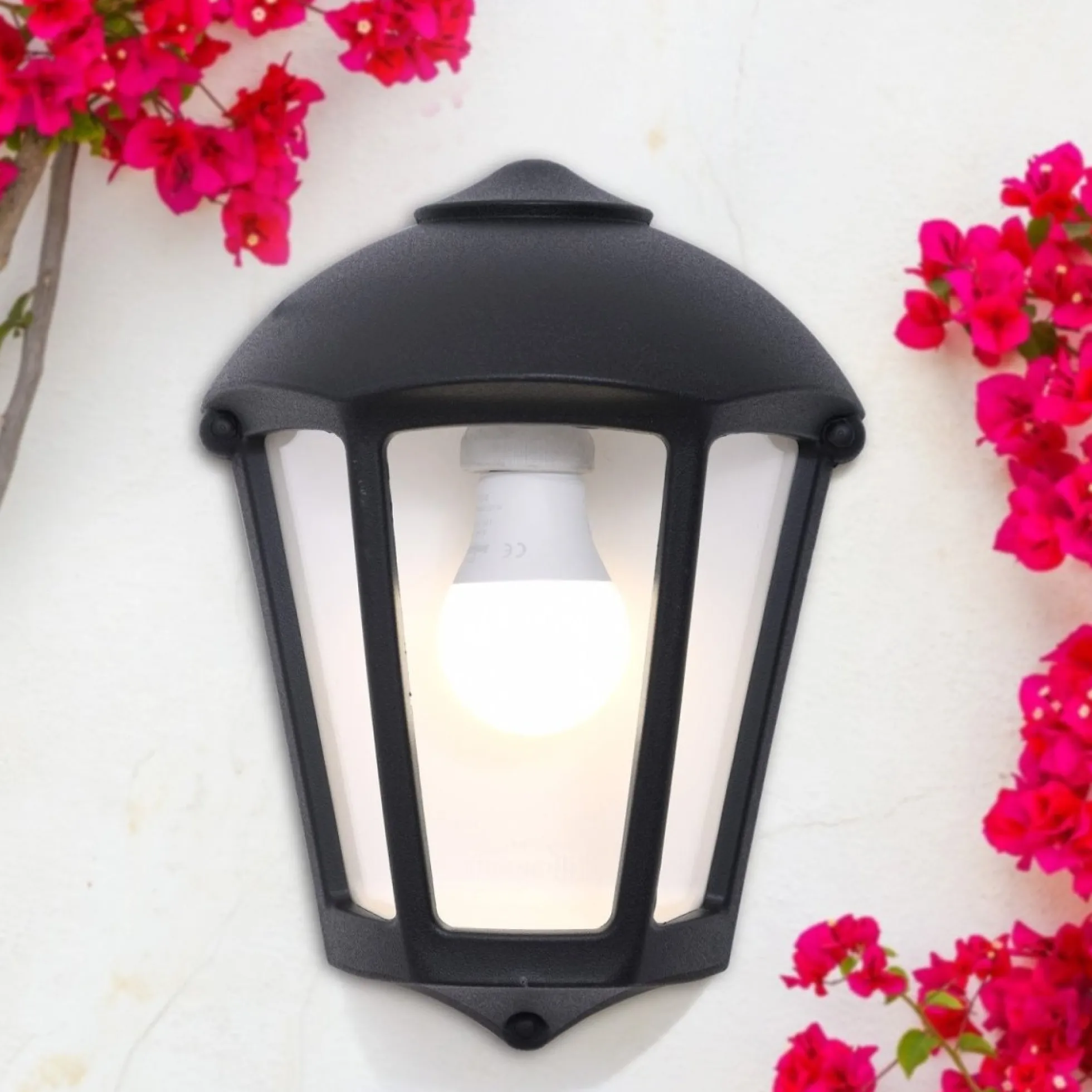 Aplique de pared tipo farol FUMAGALLI "FABIO" - E27 - IP55