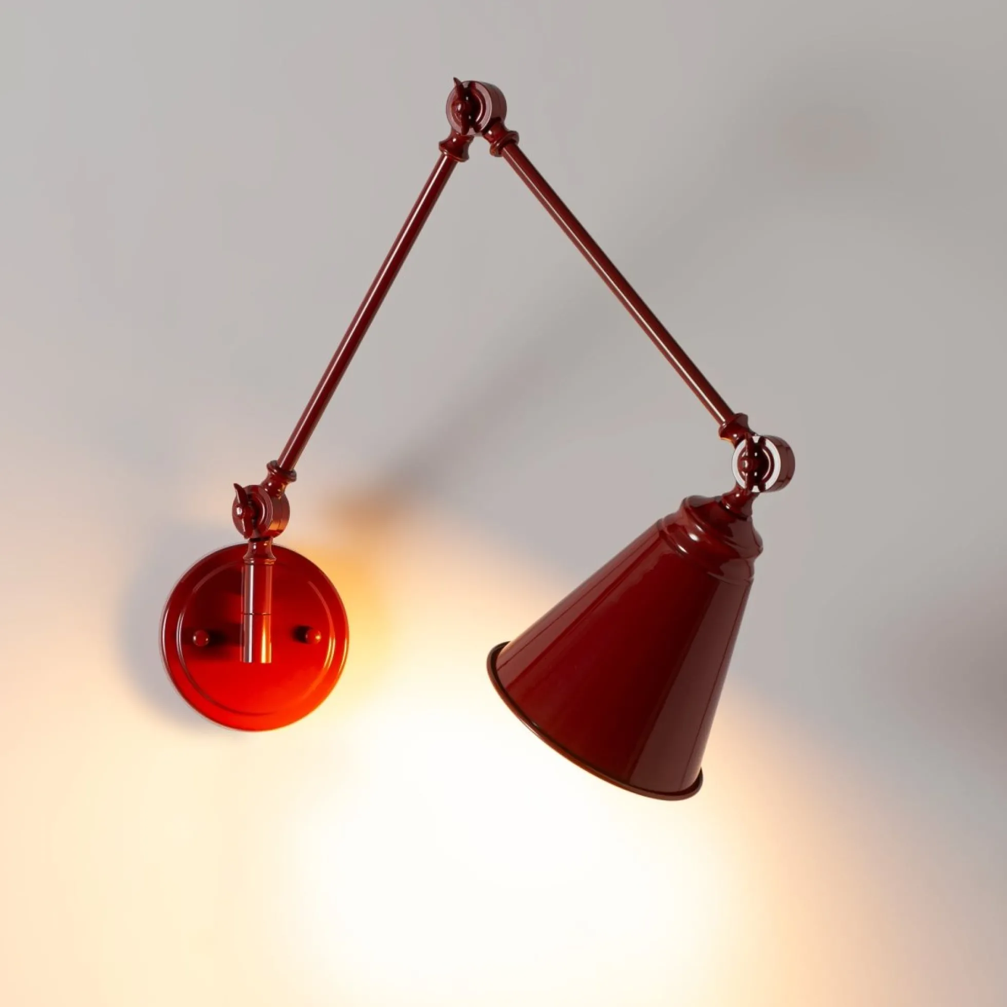 Aplique de pared vintage orientable "Tika"