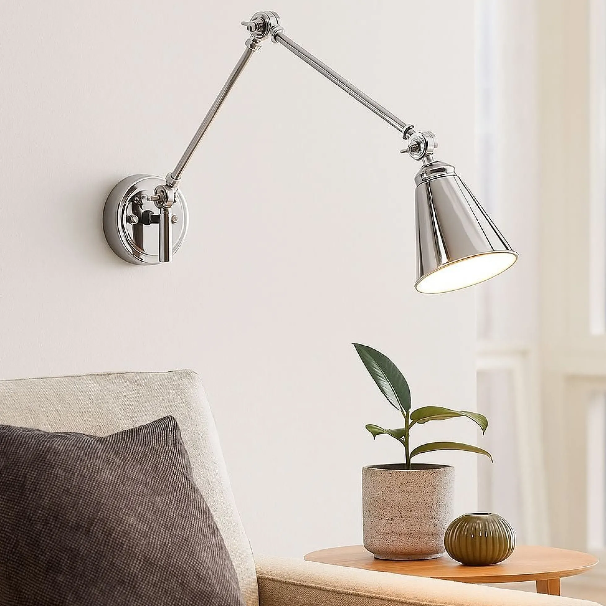 Aplique de pared vintage orientable "Tika"