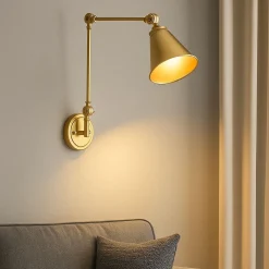 Aplique de pared vintage orientable