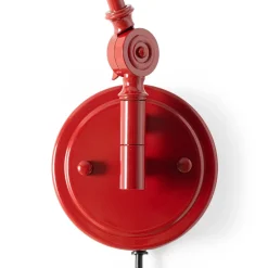 Aplique de pared vintage orientable con cable y enchufe 