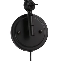 Aplique de pared vintage orientable con cable y enchufe 