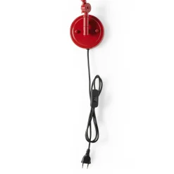 Aplique de pared vintage orientable con cable y enchufe 