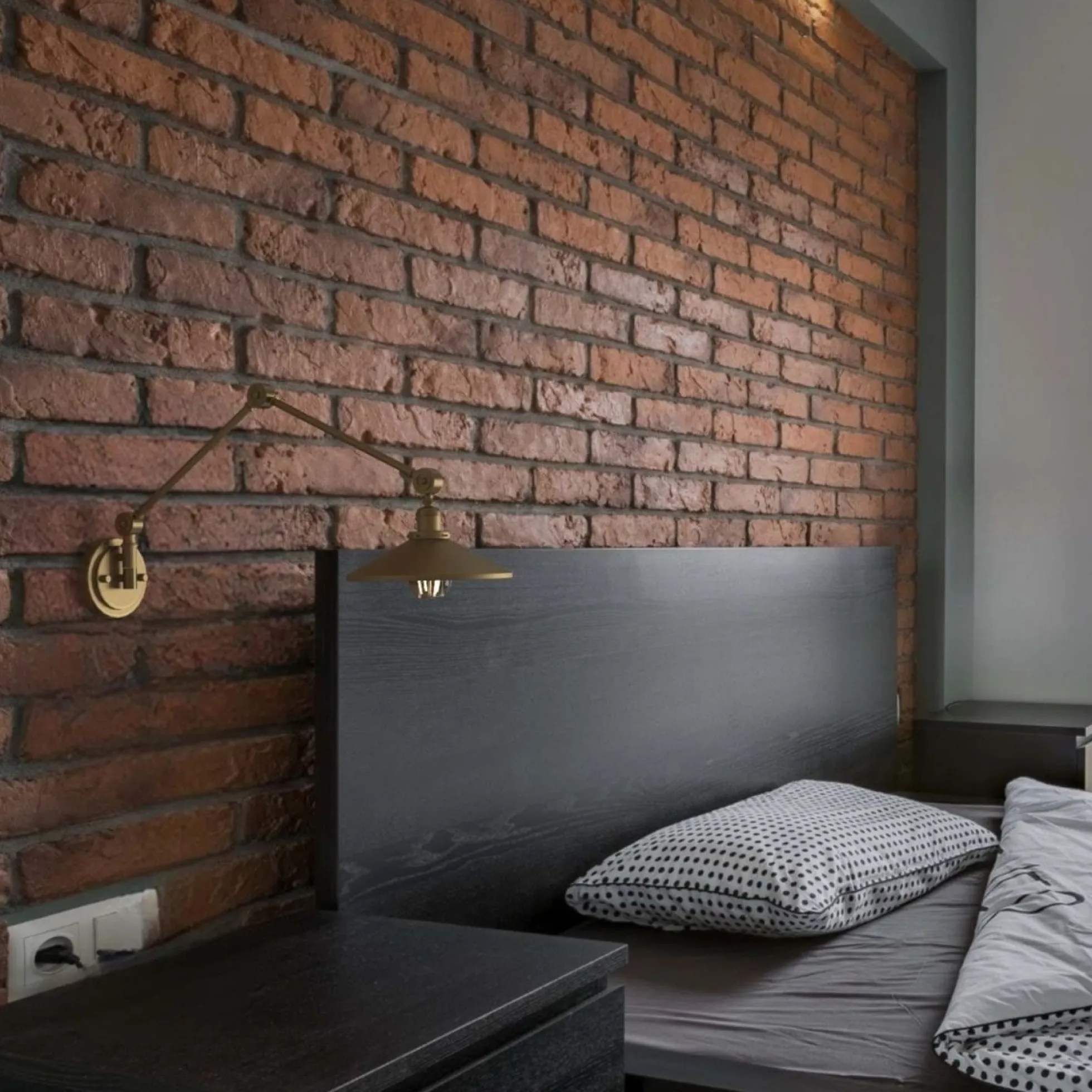 Aplique de pared vintage orientable "Wallen"