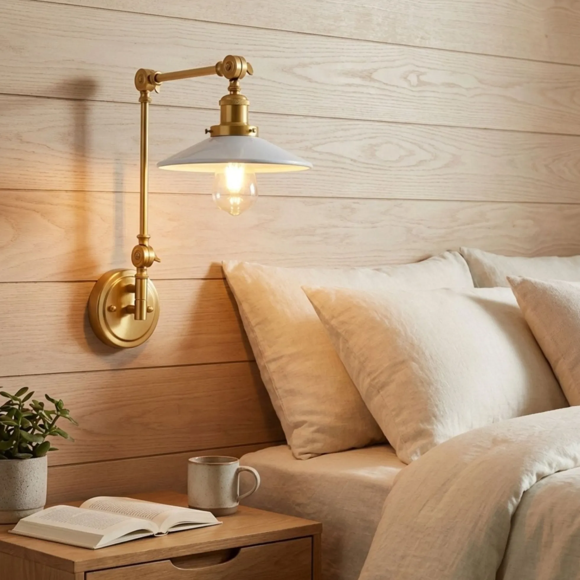 Aplique de pared vintage orientable "Wallen"