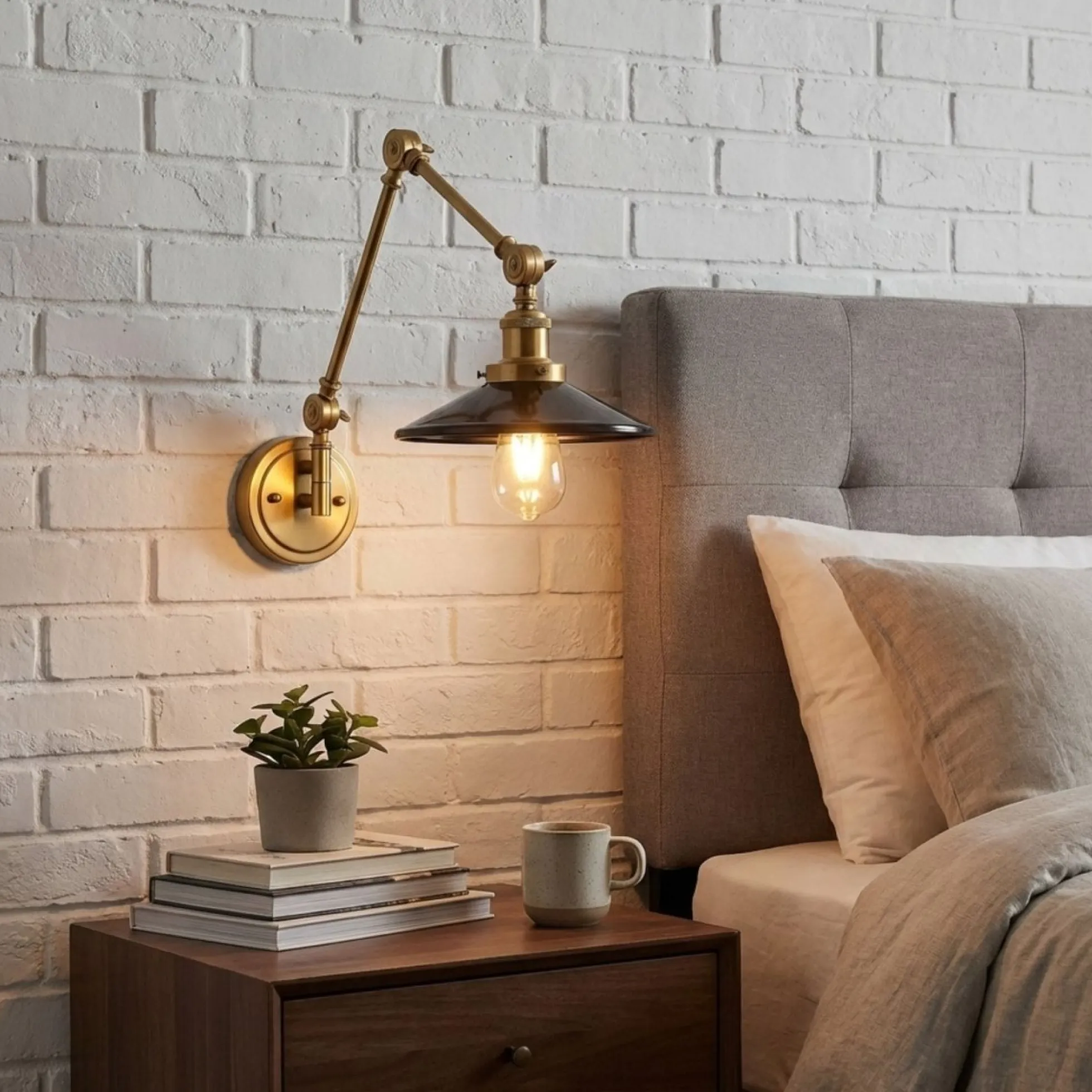 Aplique de pared vintage orientable "Wallen"