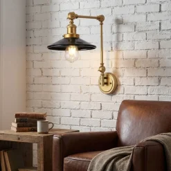 Aplique de pared vintage orientable