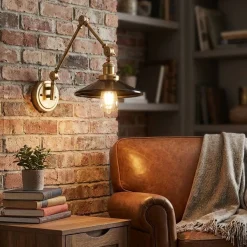 Aplique de pared vintage orientable