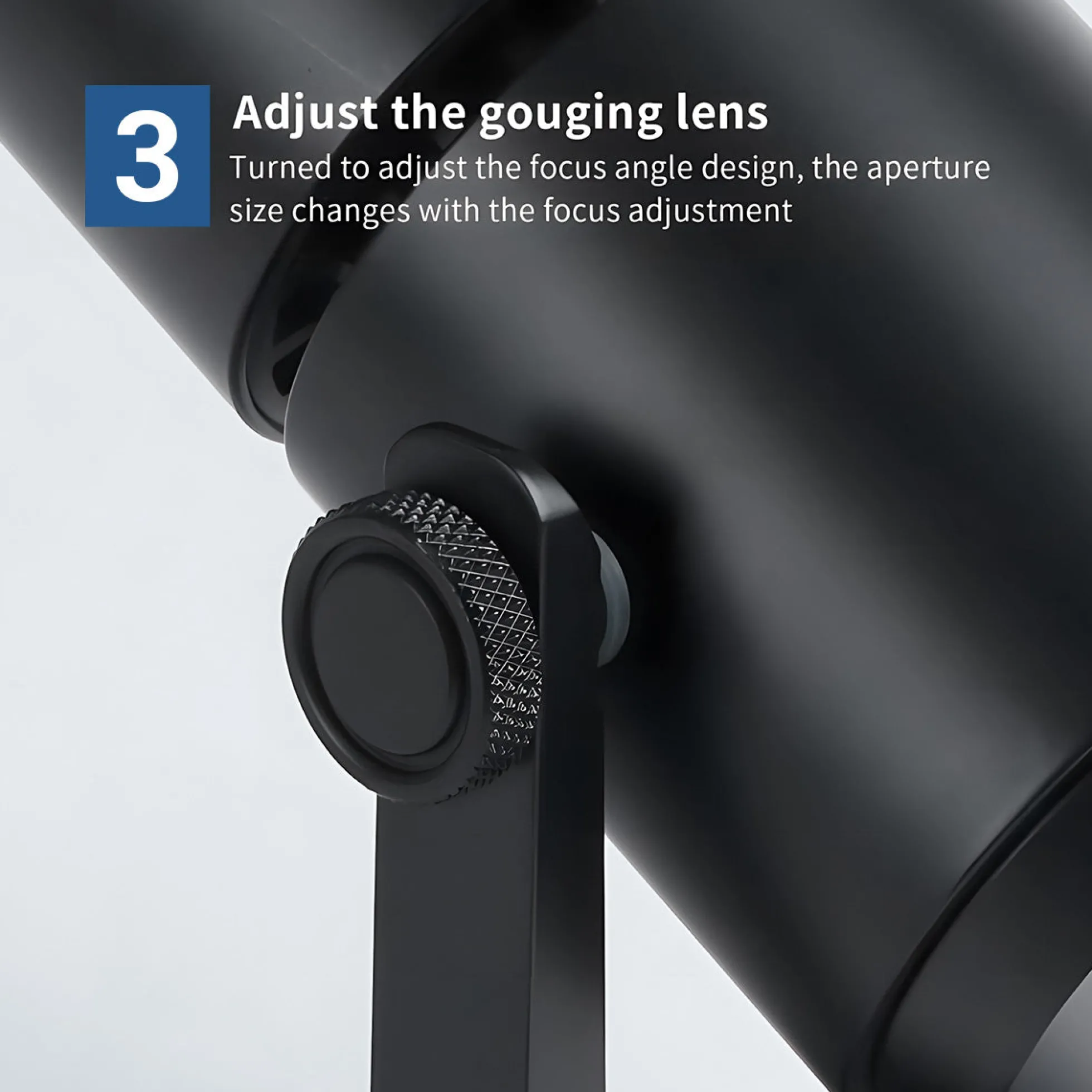 Aplique de pared y techo LED COB "ESCOP" Orientable con ángulo lumínico ajustable - 12W