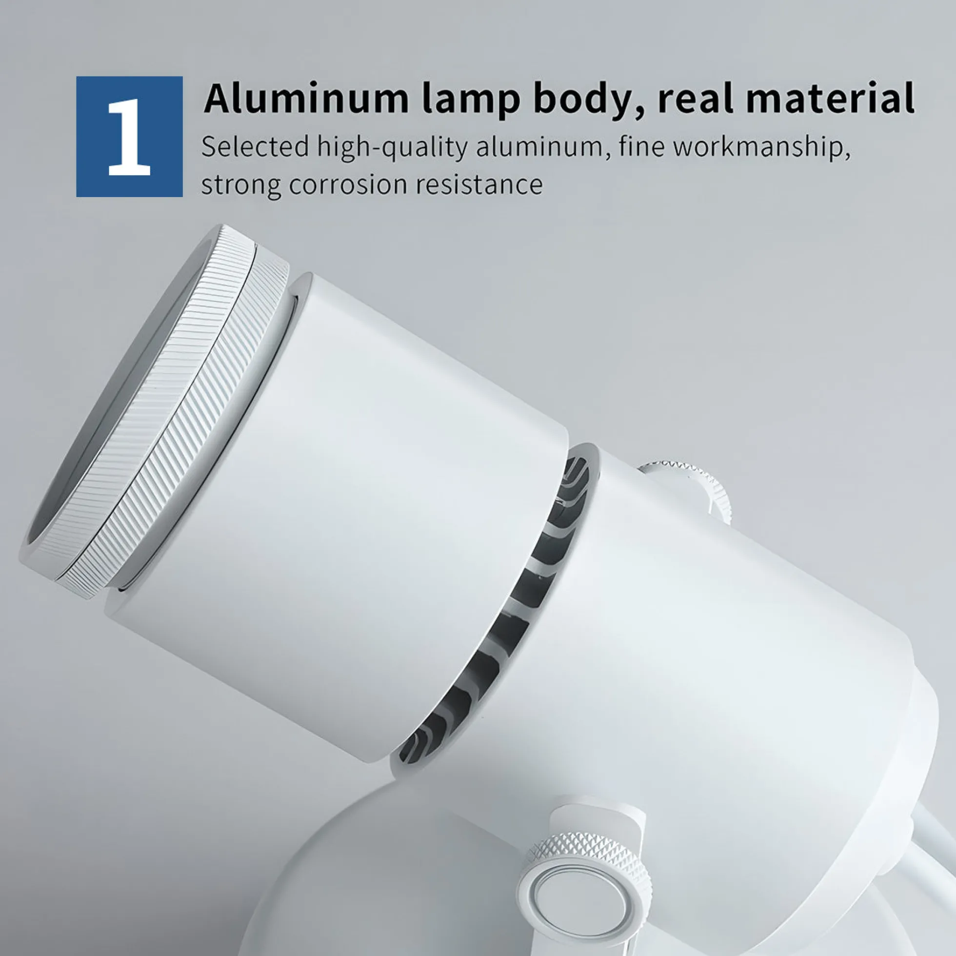 Aplique de pared y techo LED COB "ESCOP" Orientable con ángulo lumínico ajustable - 12W