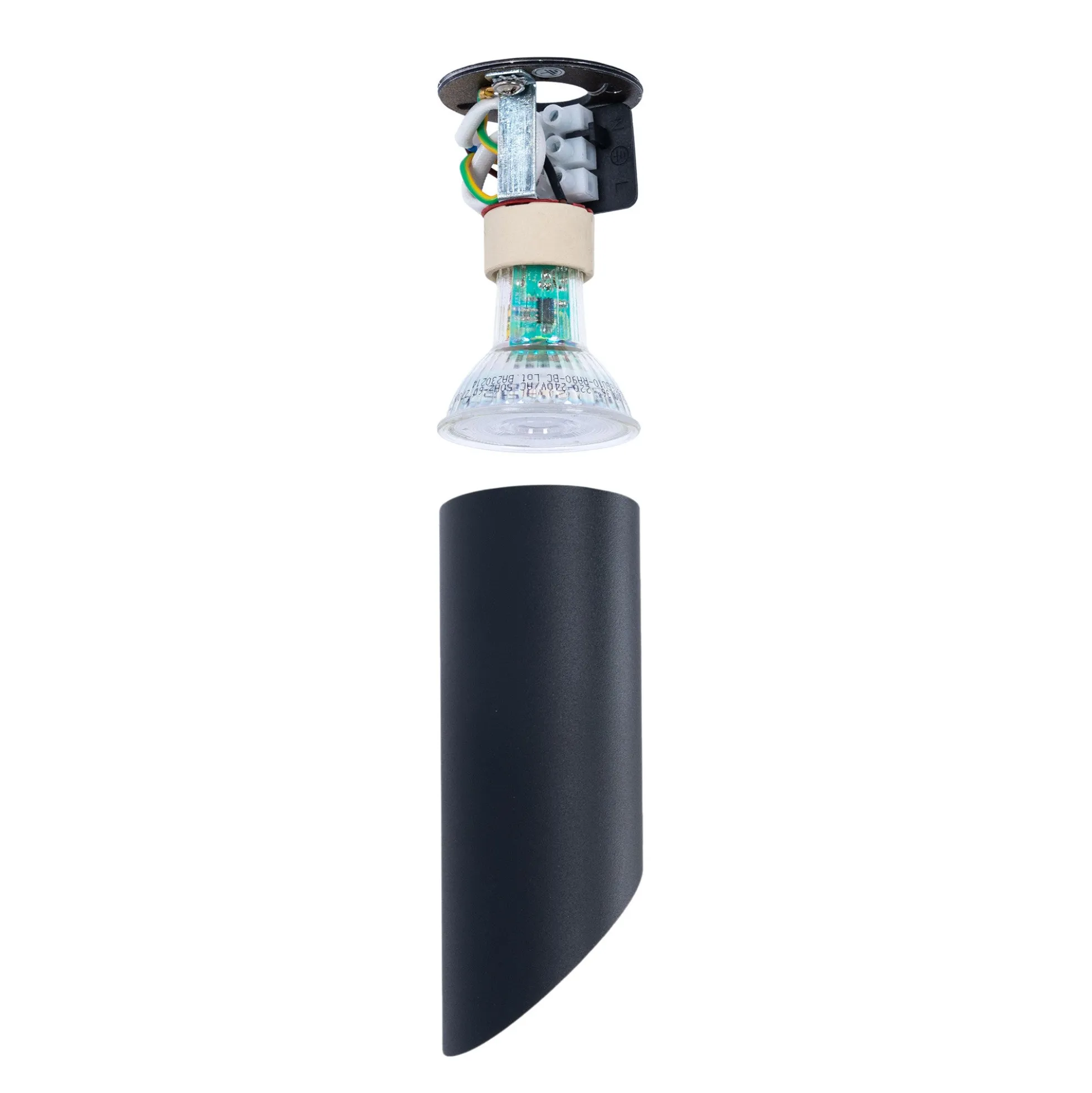 Aplique de techo aluminio "Malvi" - Biselado - 15cm - GU10