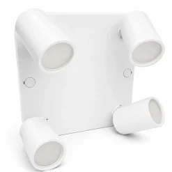 Aplique de techo cuadrado orientable - 4 x GU10 - Bajo UGR