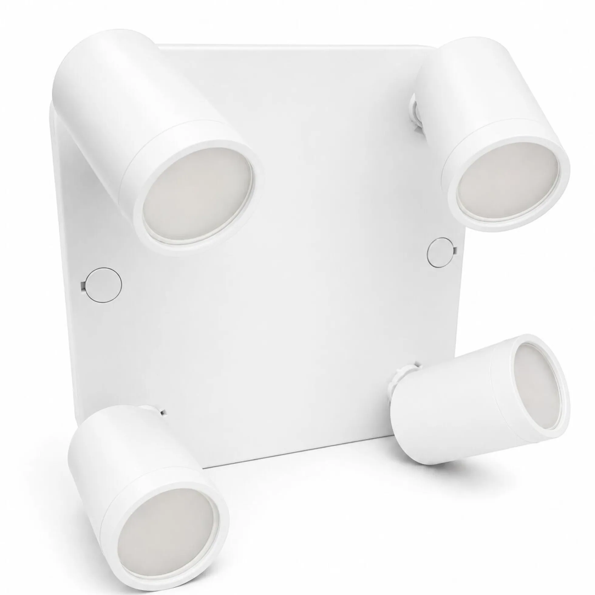 Aplique de techo cuadrado orientable - 4 x GU10 - Bajo UGR