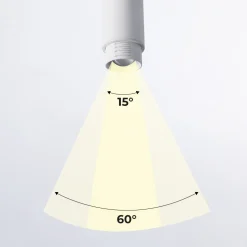 Aplique de techo LED orientable 8W - Ángulo ajustable - 2800K