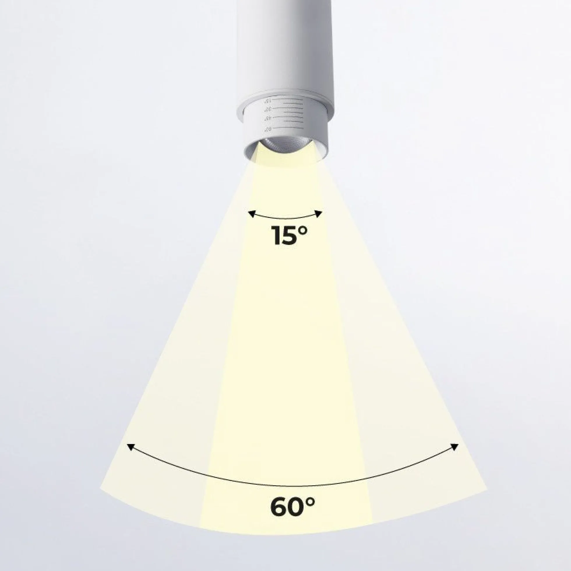 Aplique de techo LED 8W - Ángulo lumínico ajustable - 2800K