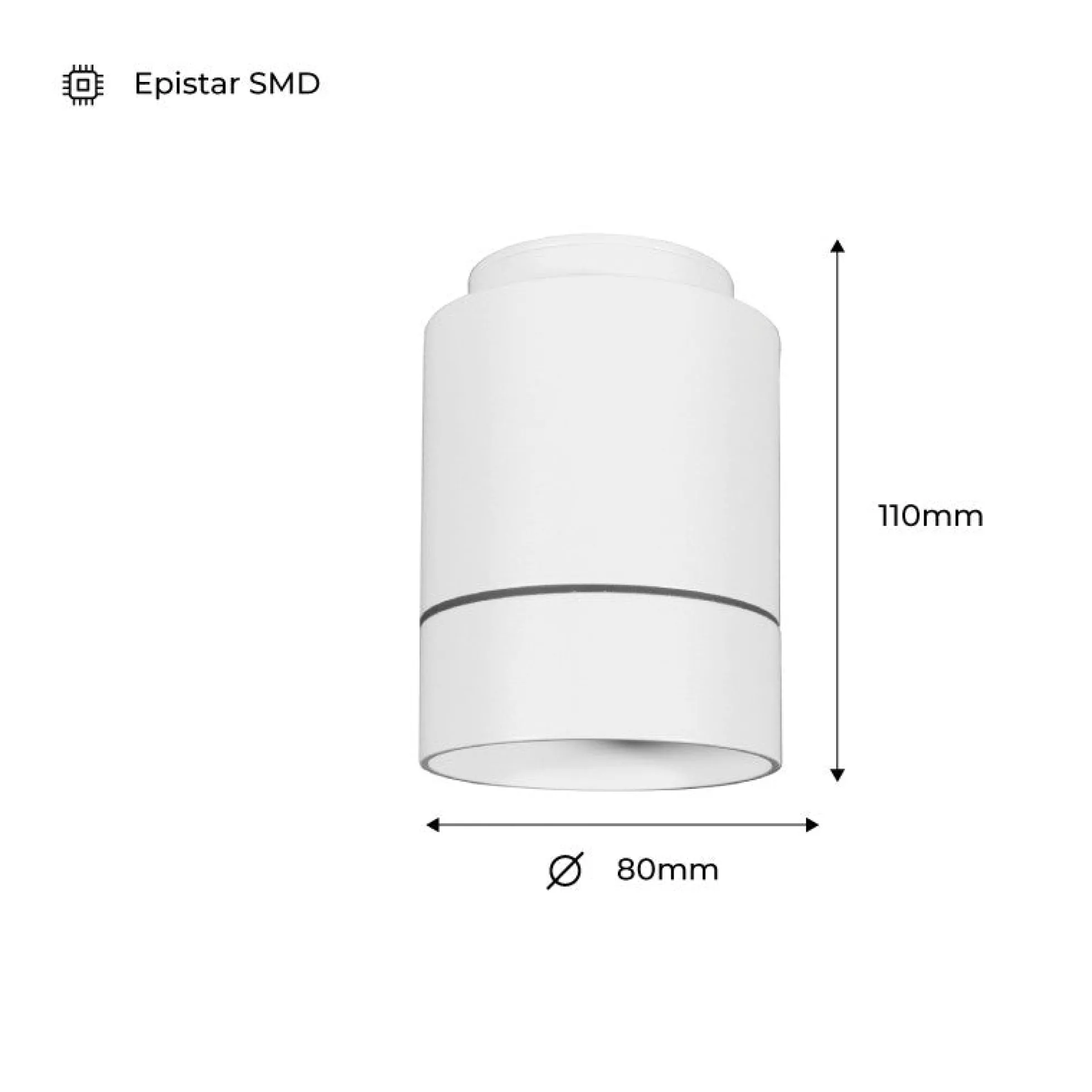 Aplique de techo moderno "Roller" 7W