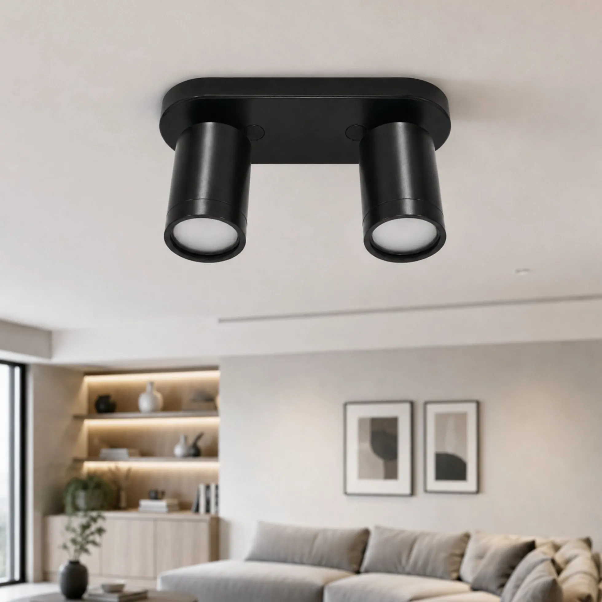 Aplique de techo orientable - 2 x GU10 - Bajo UGR