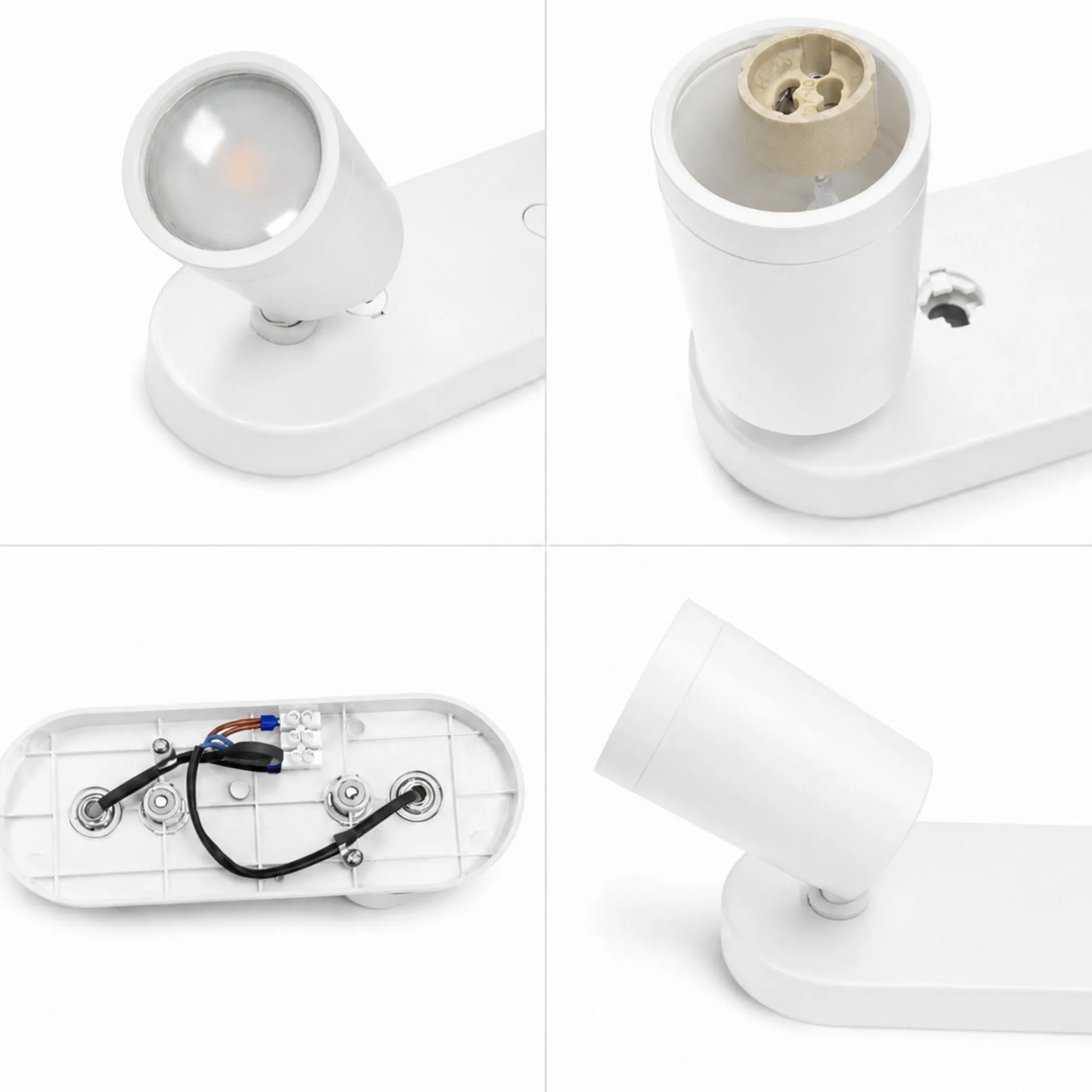 Aplique de techo orientable - 2 x GU10 - Bajo UGR