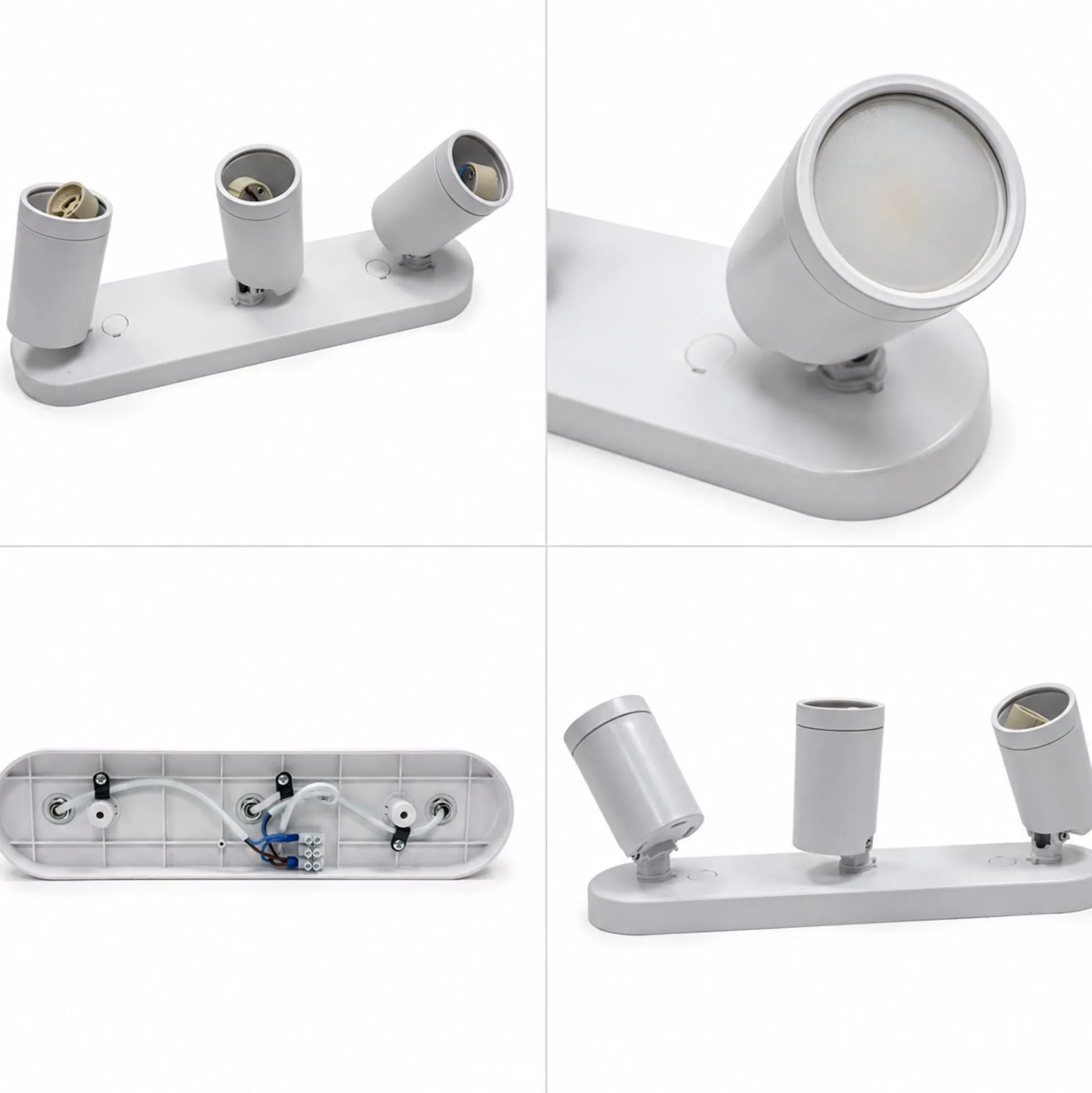 Aplique de techo orientable - 3 x GU10 - Bajo UGR