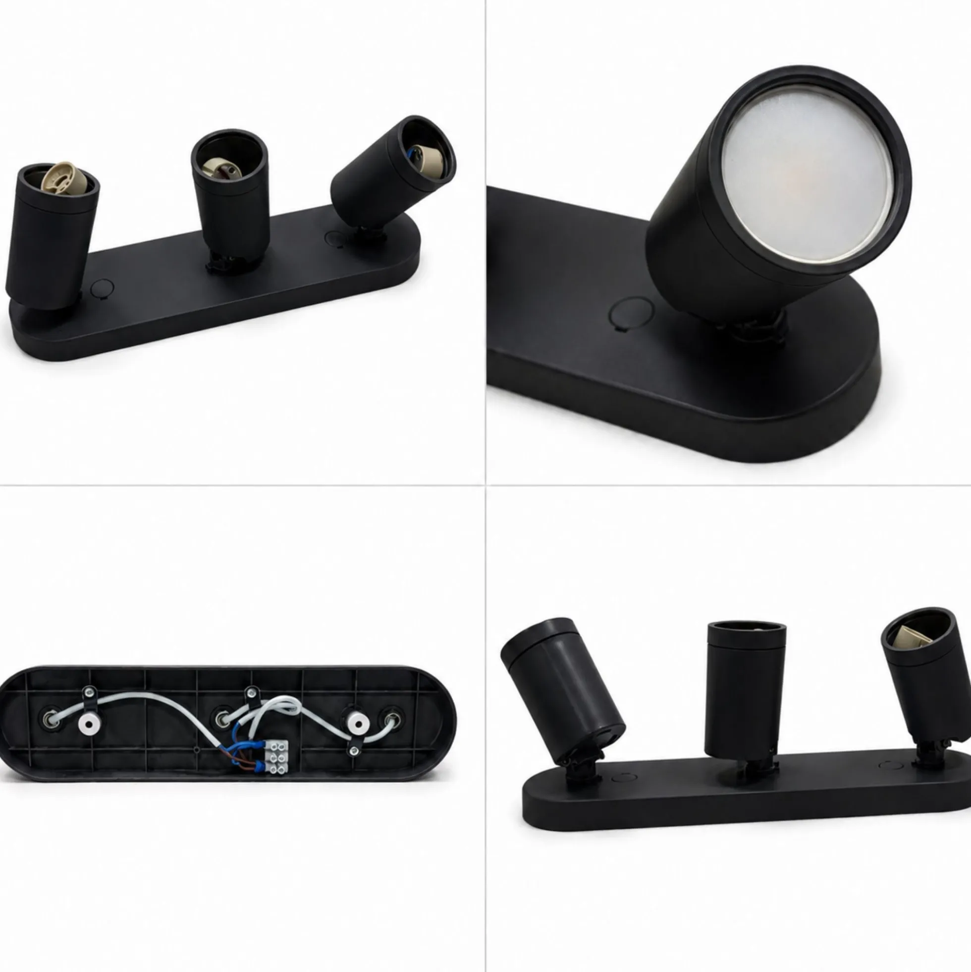 Aplique de techo orientable - 3 x GU10 - Bajo UGR
