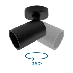 Aplique de techo para bombilla GU10 - Orientable - Bajo UGR
