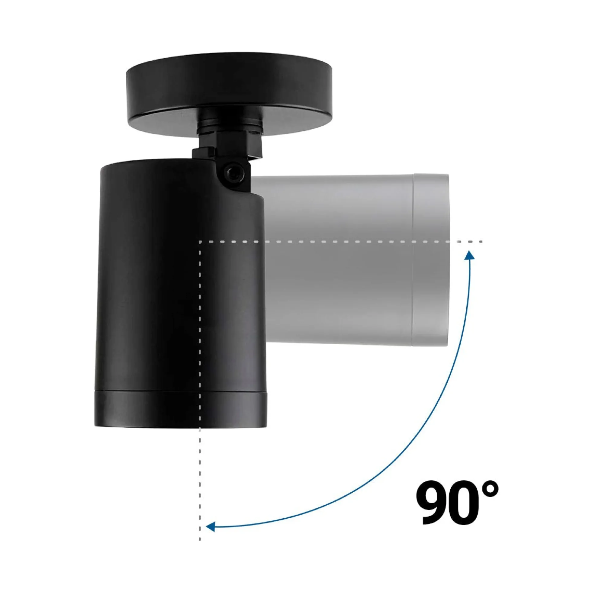Aplique de techo para bombilla GU10 - Orientable - Bajo UGR