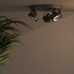 Aplique de techo triple orientable