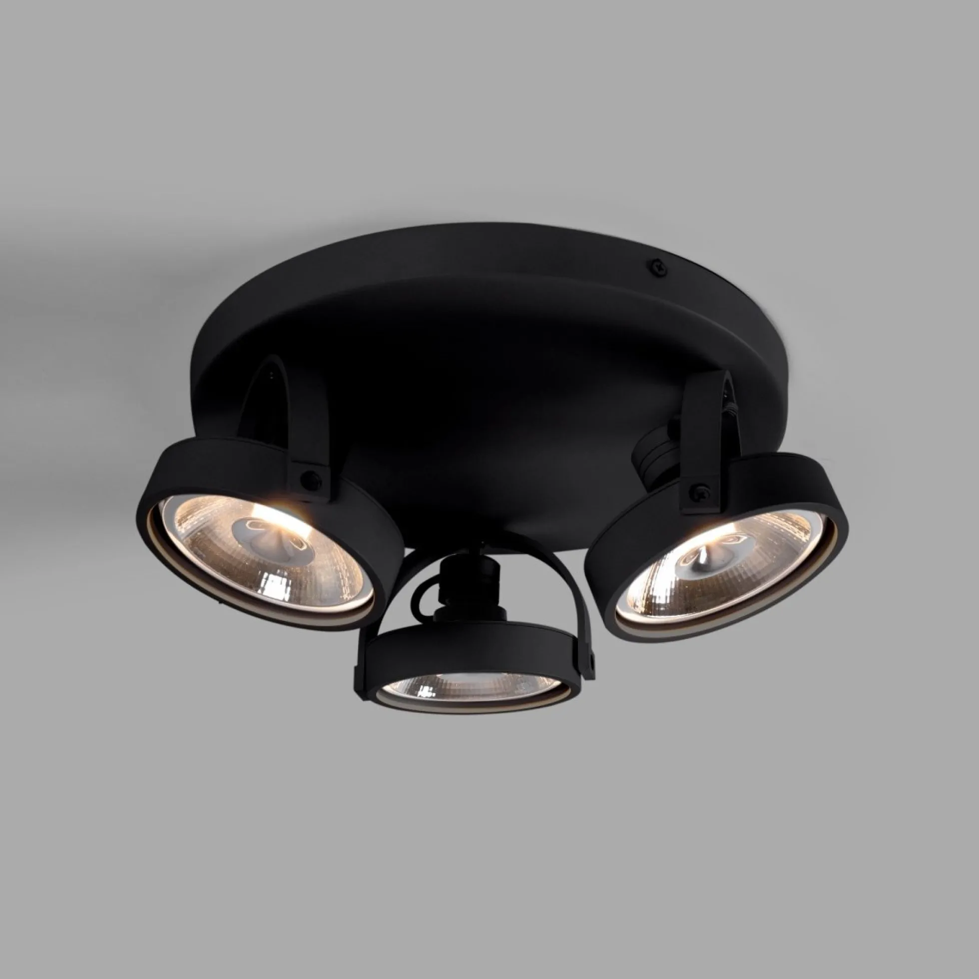 Aplique de techo triple orientable "IRIS 3" + 3 bombillas AR111