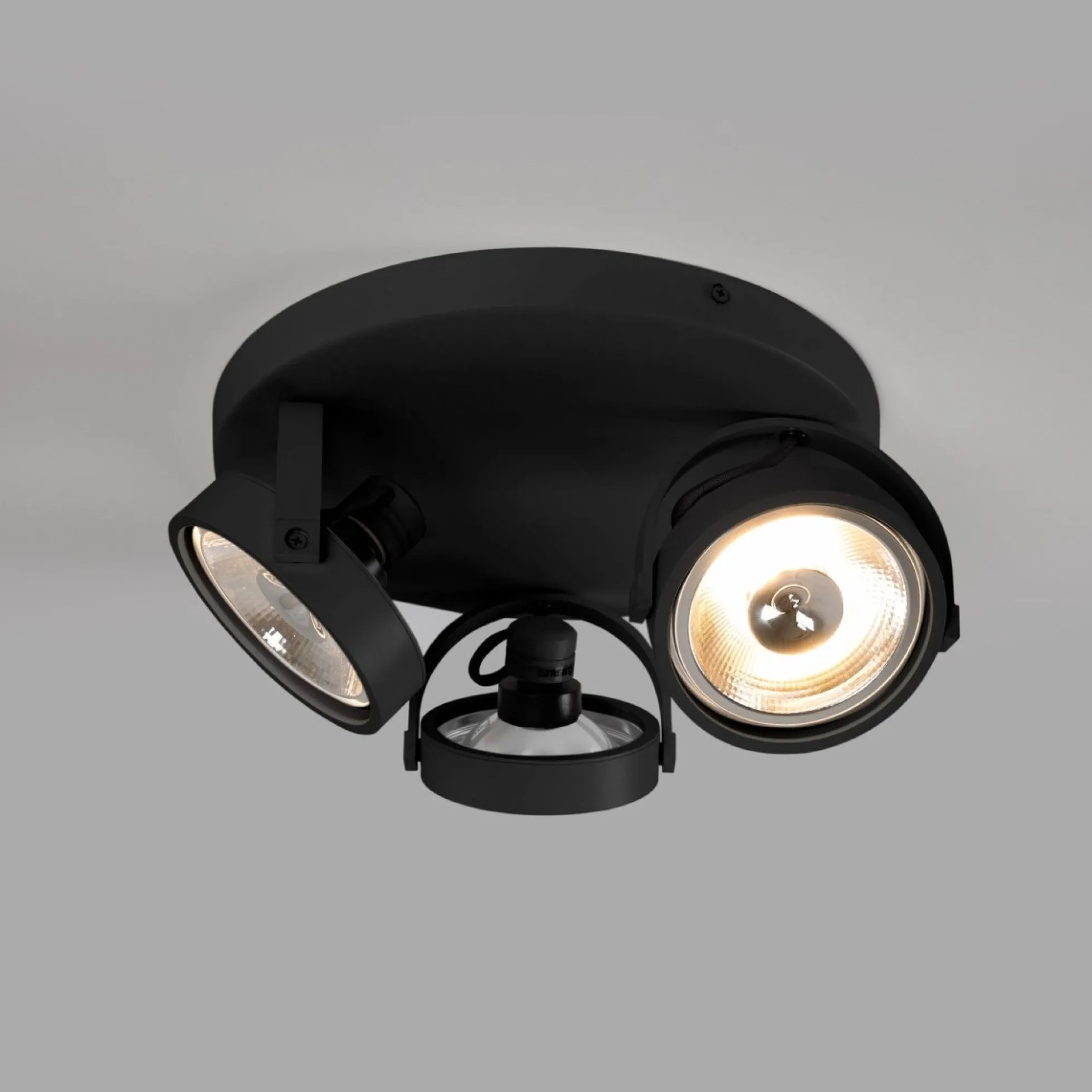 Aplique de techo triple orientable "IRIS 3" + 3 bombillas AR111