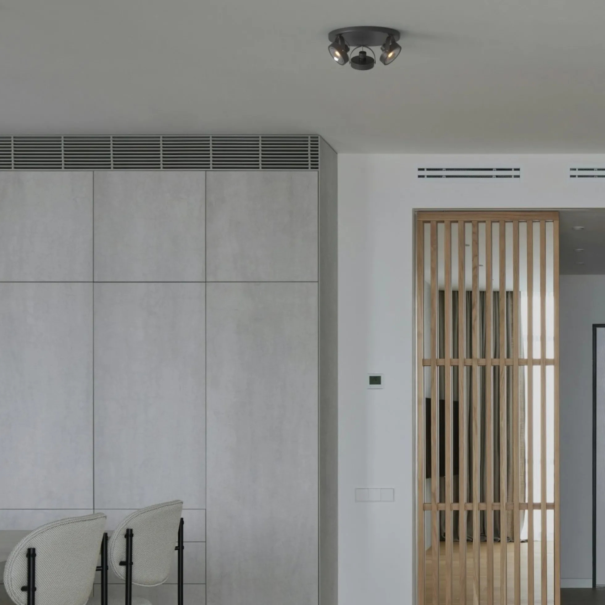 Aplique de techo triple orientable "IRIS 3" + 3 bombillas AR111