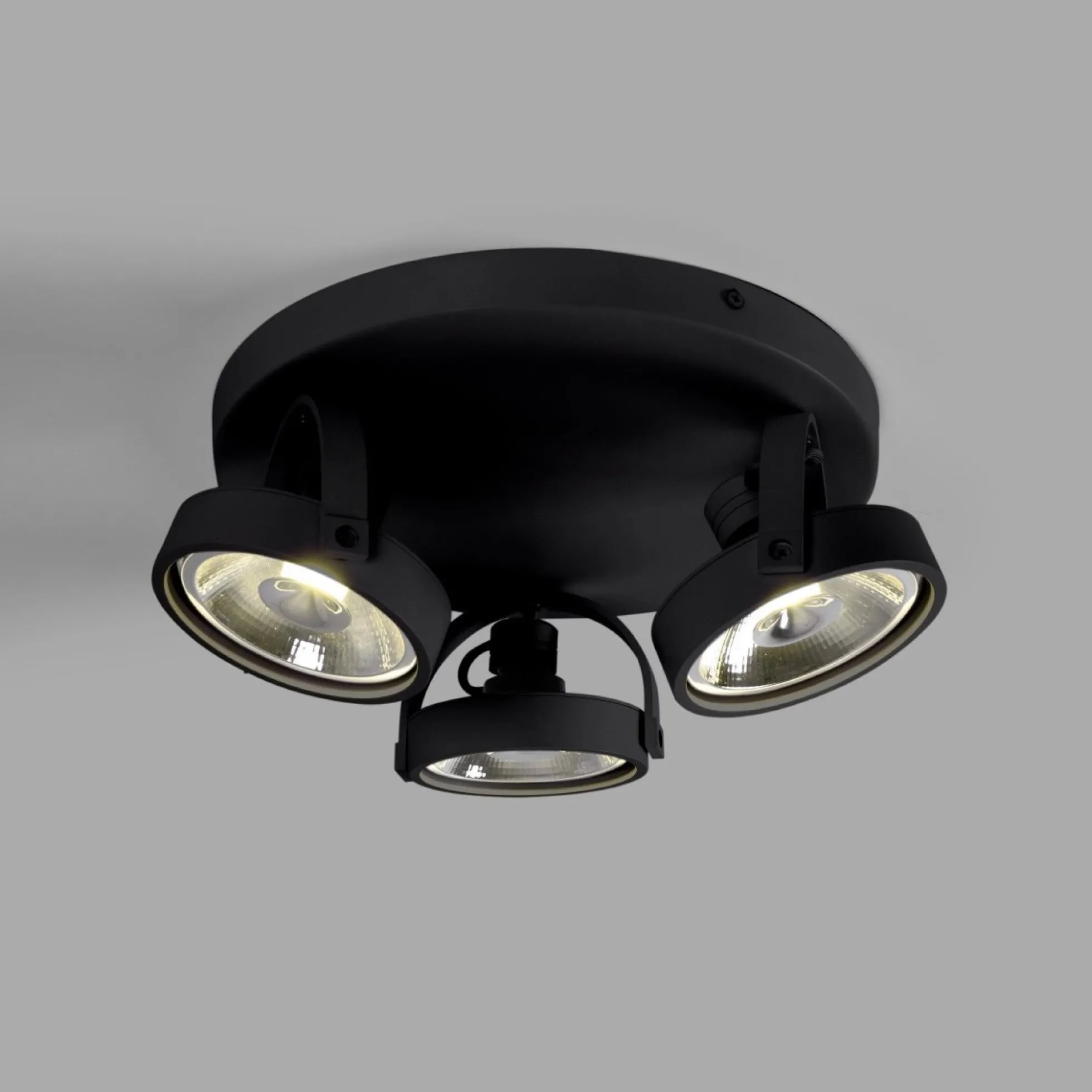 Aplique de techo triple orientable "IRIS 3" + 3 bombillas AR111