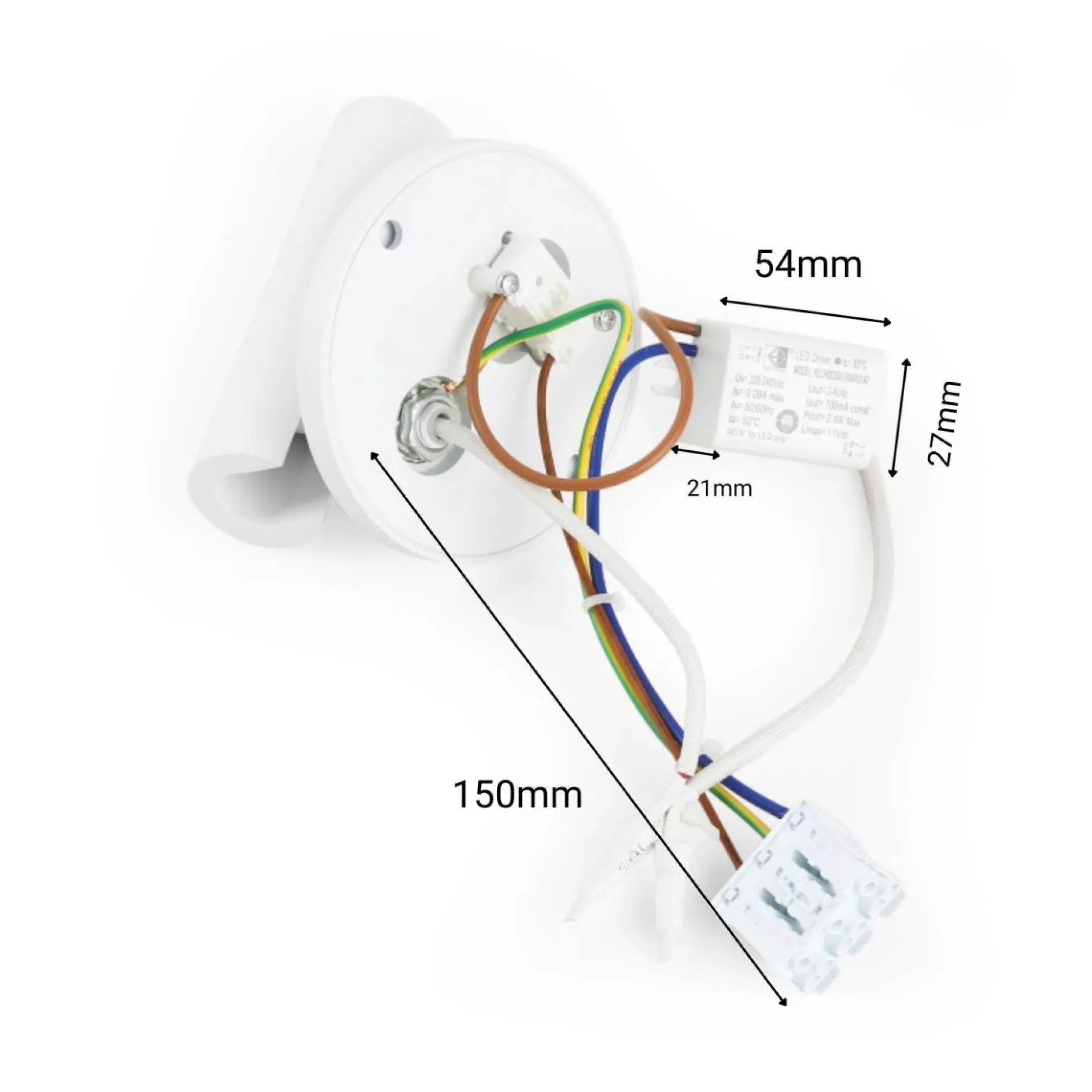Aplique empotrable para lectura "MILSA" - 3W - 2700K - CRI 85