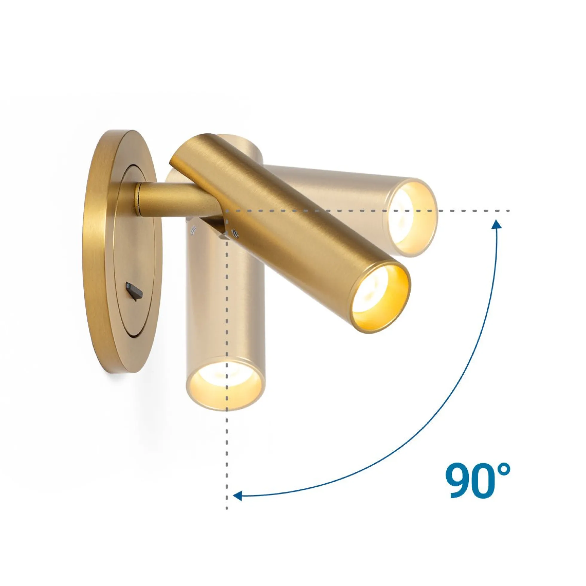 Aplique empotrable para lectura "MILSA" - 3W - 2700K - CRI 85
