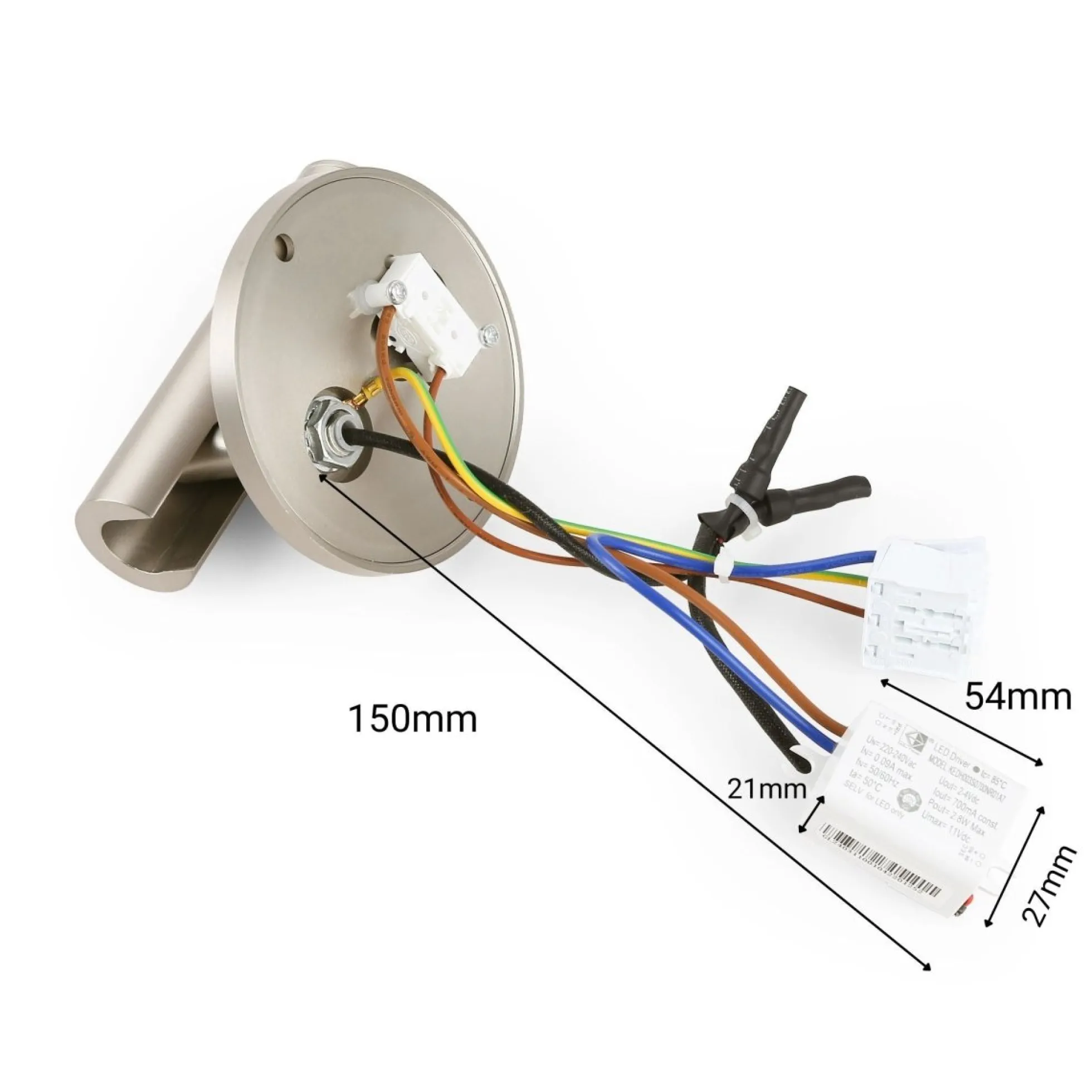 Aplique empotrable para lectura "MILSA" - 3W - 2700K - CRI 85