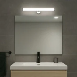 Aplique espejo baño LED tubular - 30cm - 5W | 3 formas de fijación