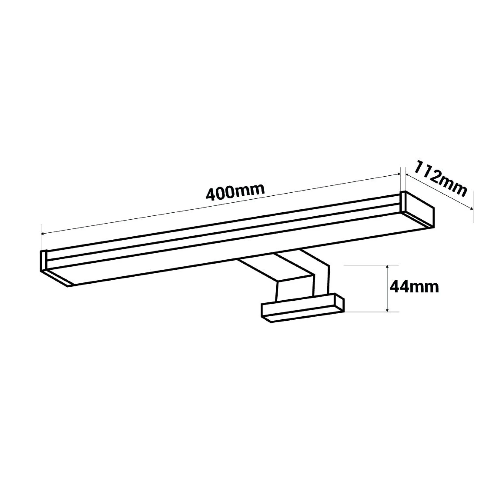 Aplique espejo baño LED 8W - 40cm