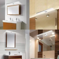 Aplique espejo baño LED 10W - Fijación en espejo, mueble o pared - 50cm
