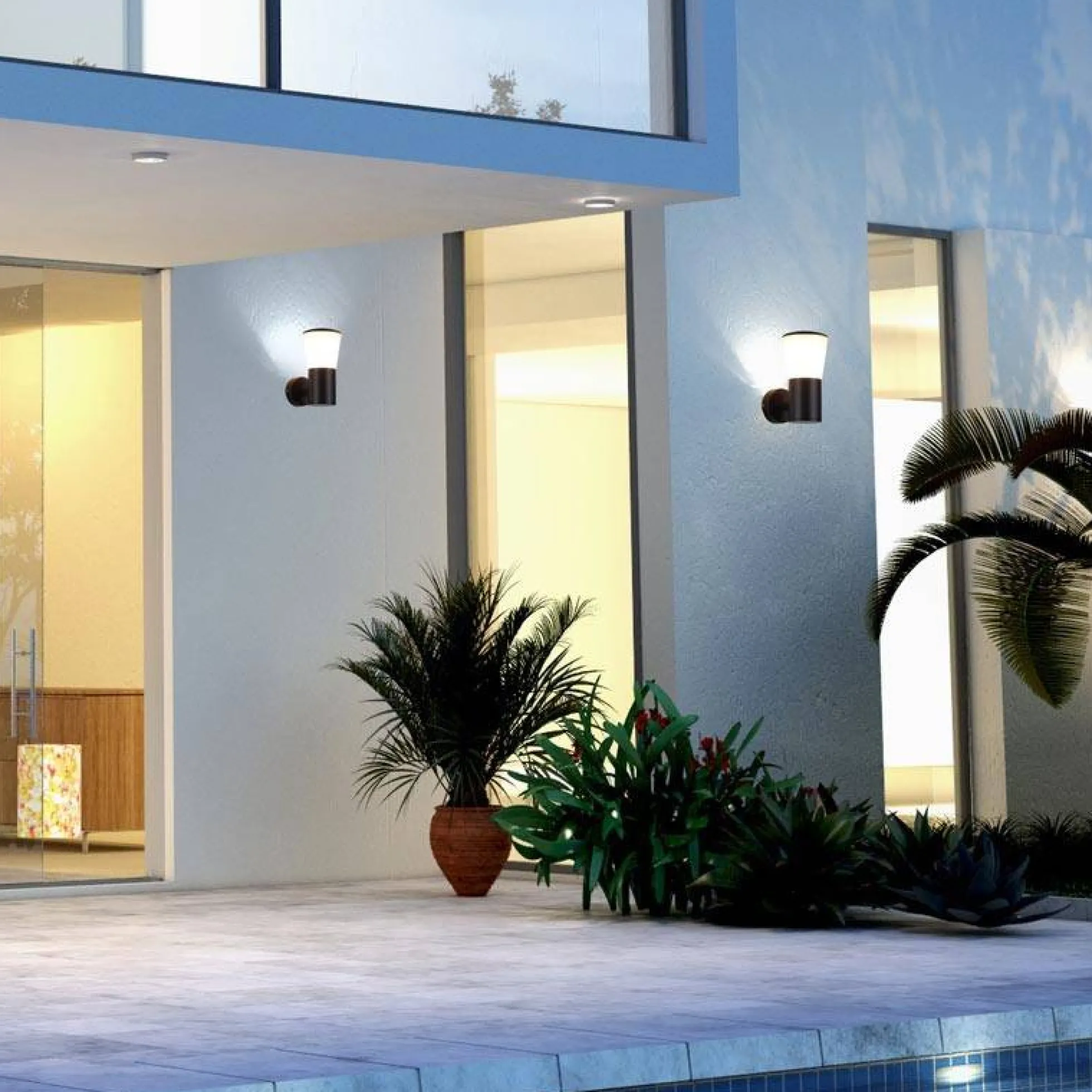 Aplique exterior de pared "ELVA" E27 IP44