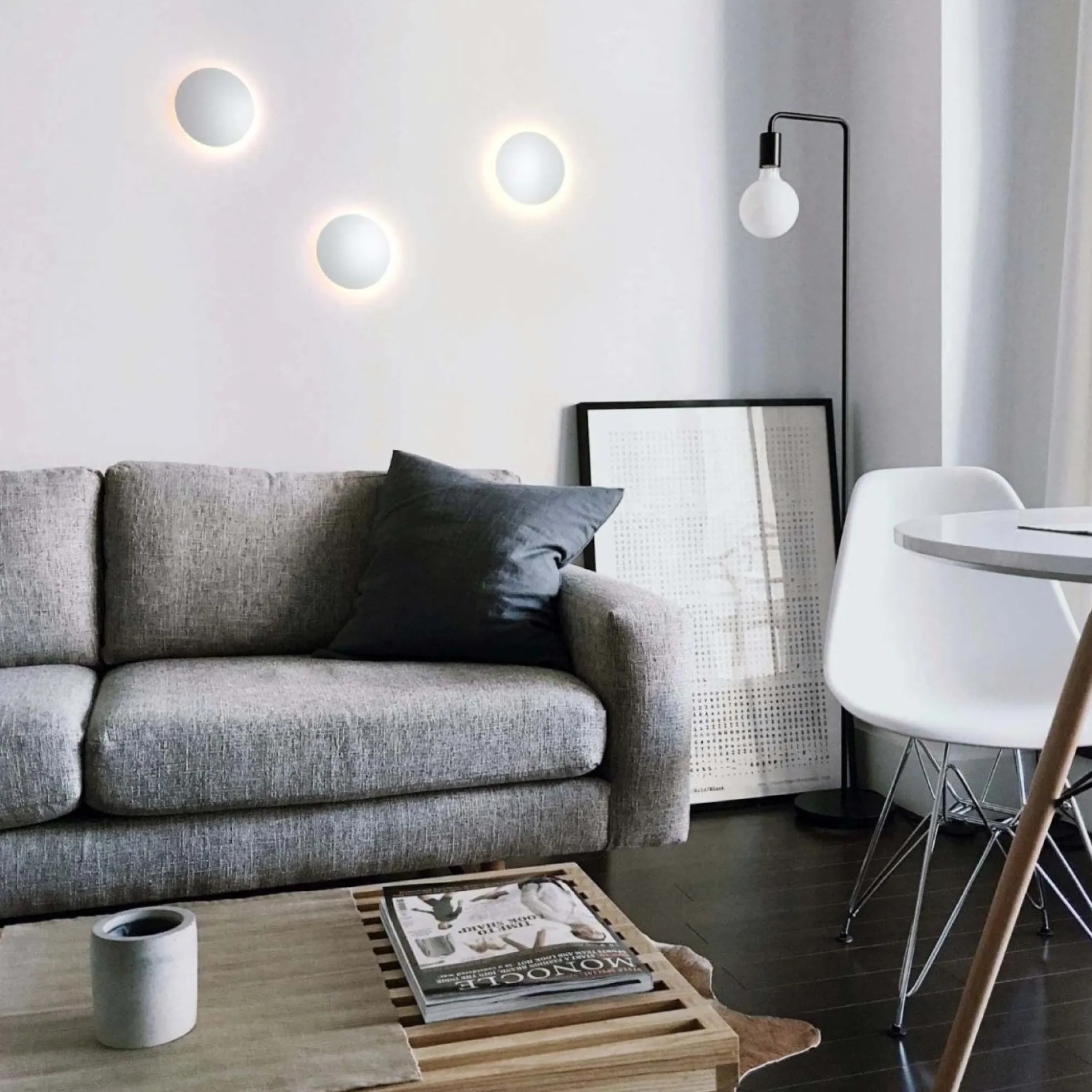 Aplique LED de pared circular "Eclipsis" 6W - 3000K - CRI90 - Driver KeGu - IP20