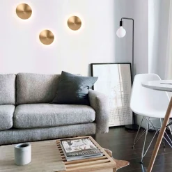Aplique LED de pared circular