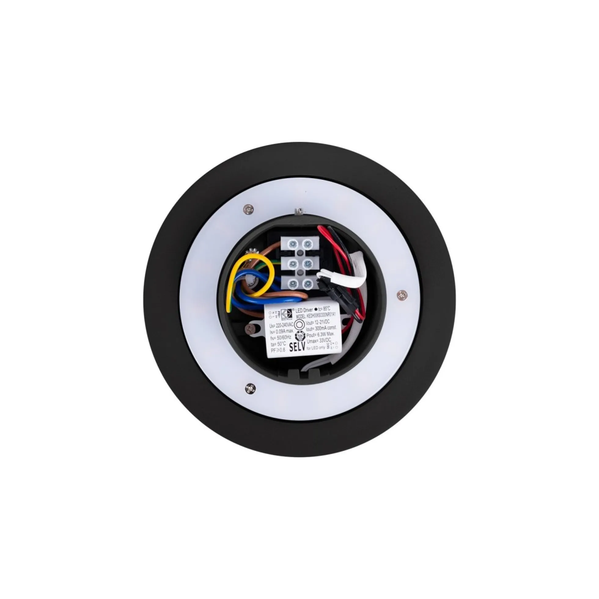 Aplique LED de pared circular "Eclipsis" 6W - 3000K - CRI90 - Driver KeGu - IP20