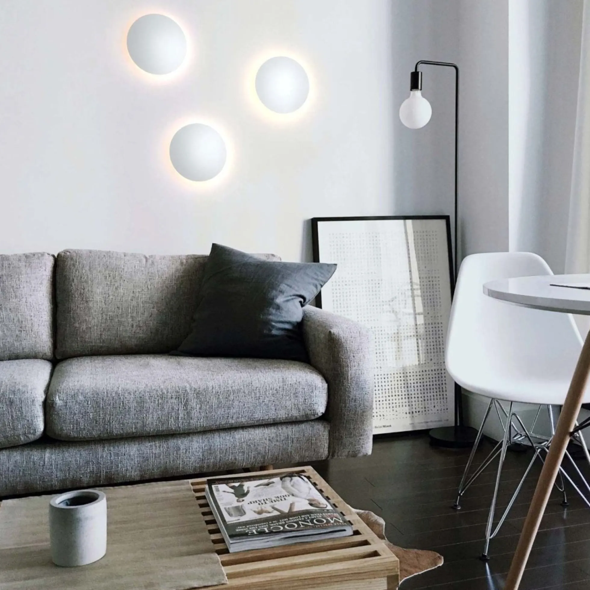 Aplique LED de pared circular "Eclipsis" 18W - 3000K - CRI90 - Driver KeGu - IP20