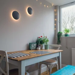 Aplique LED de pared circular "Eclipsis" 12W - 3000K - CRI90 - Driver KeGu - IP20