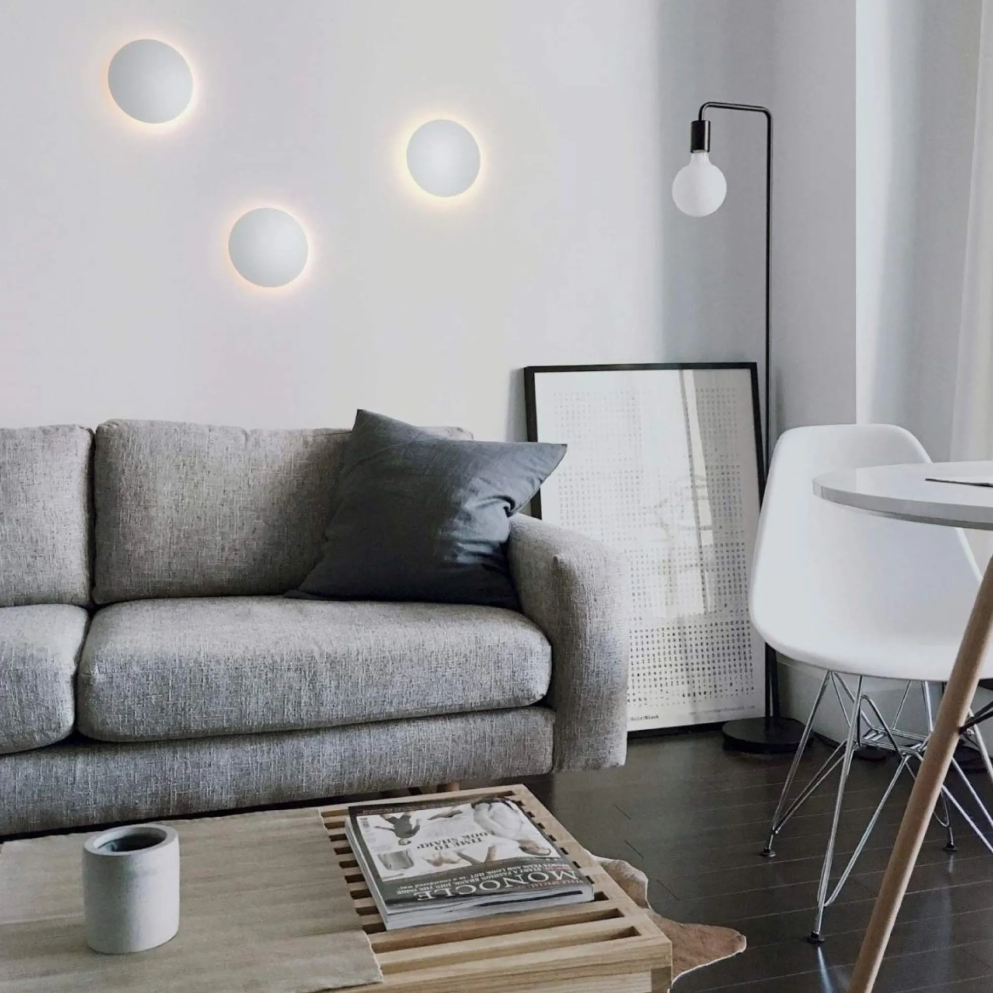 Aplique LED de pared circular "Eclipsis" 12W - 3000K - CRI90 - Driver KeGu - IP20