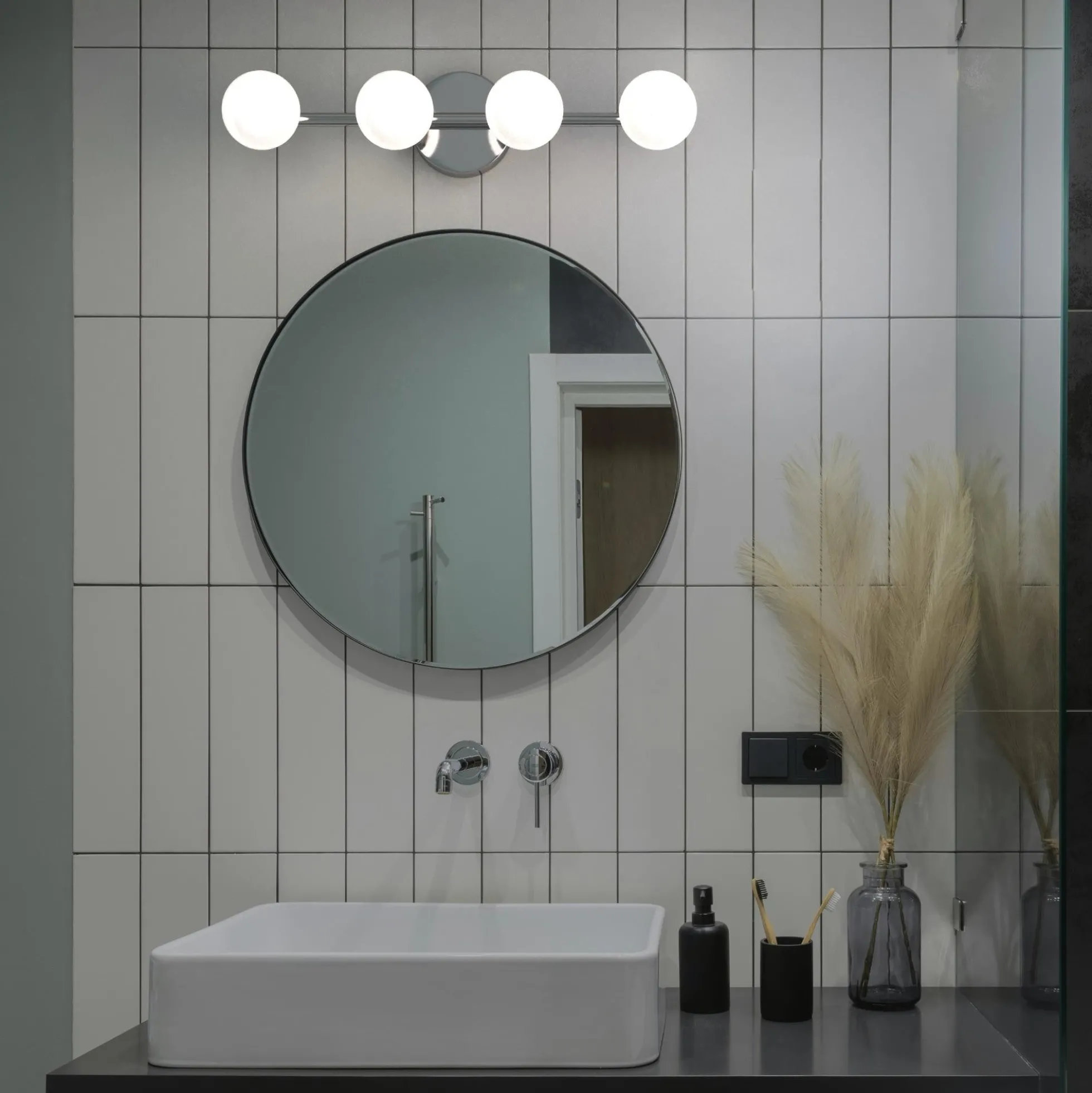 Aplique LED para baño - Esferas frontales - 12W - 4000K