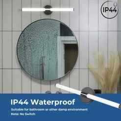 Aplique LED tubular para baño - 8W - 720lm - IP44 - 60cm