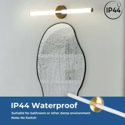 Aplique LED tubular para baño - 8W - 720lm - IP44 - 60cm