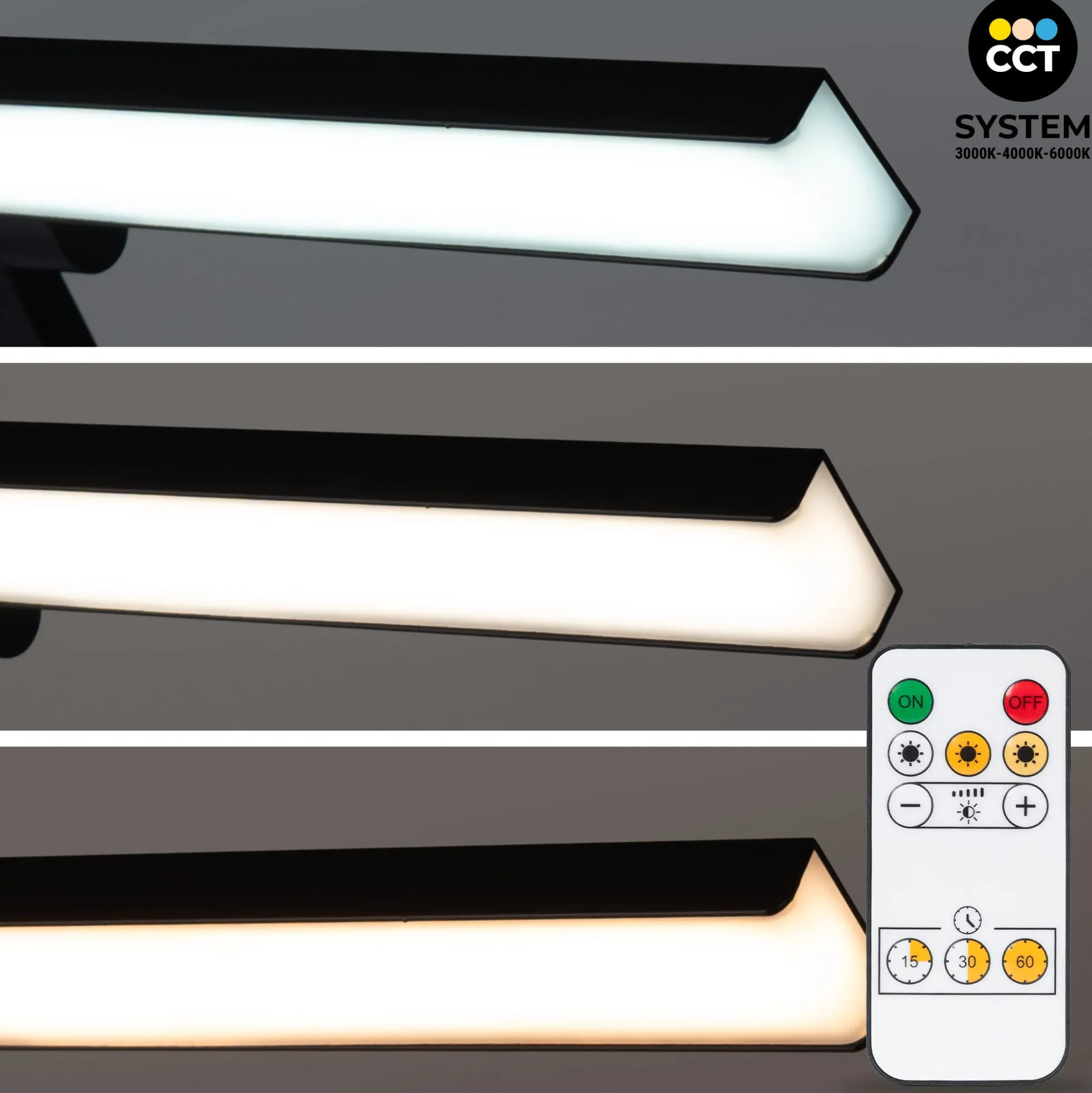 Aplique LED 4W con batería - Mando a distancia - CCT + DIM + Temporizador