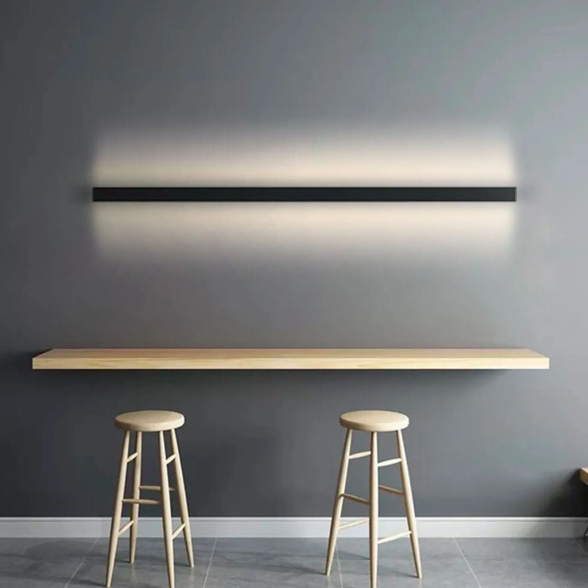 Aplique lineal de pared LED integrado - 33W - 150 cm - IP20