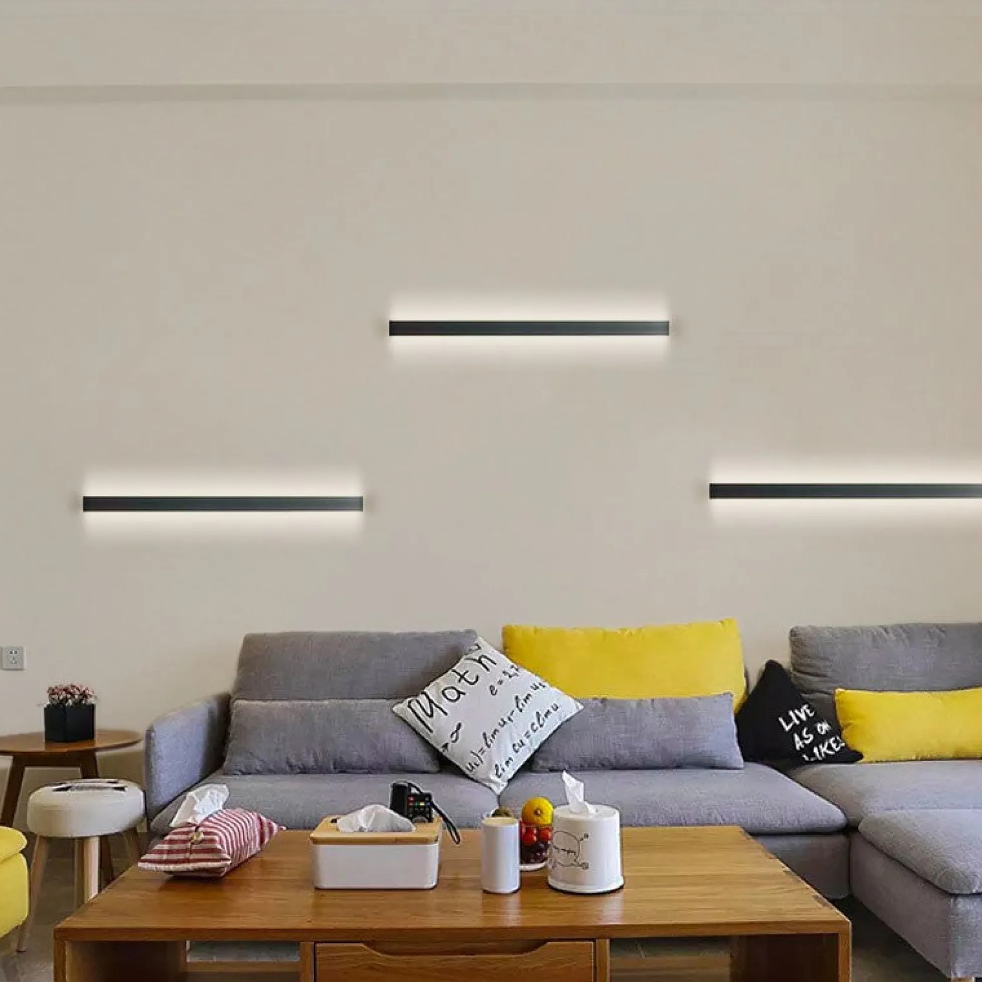 Aplique lineal de pared LED integrado - 13W - 60cm - IP20
